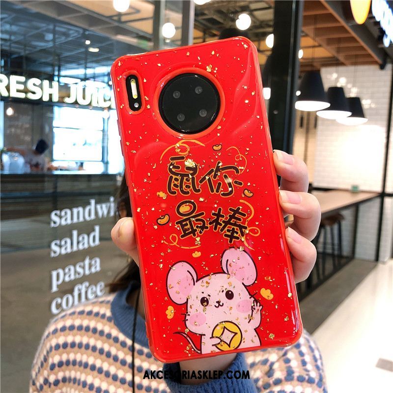 Futerał Huawei Mate 30 Pro Duży Miękki Modna Marka Telefon Komórkowy Czerwony Etui Tanie