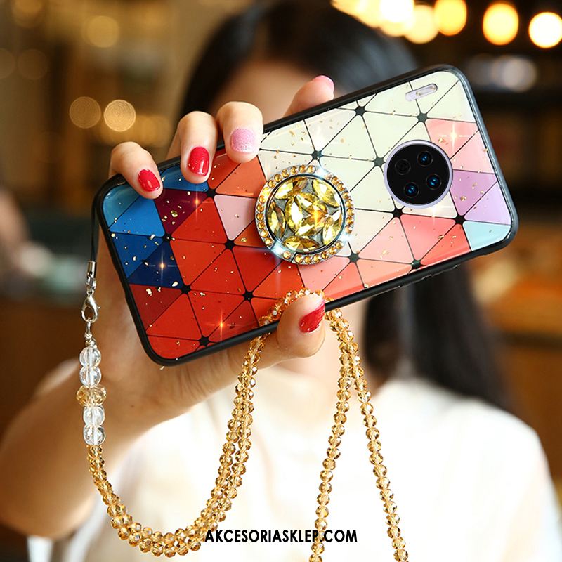 Futerał Huawei Mate 30 Pro Rhinestone Miłość Biały Kreatywne Anti-fall Etui Tanie