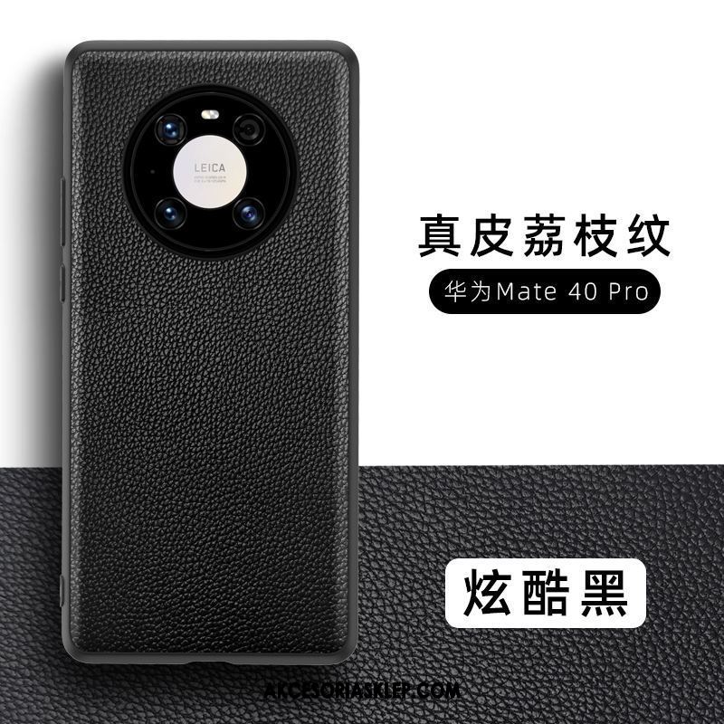 Futerał Huawei Mate 40 Pro Czarny Anti-fall All Inclusive Skóra Bydlęca Telefon Komórkowy Pokrowce Sklep