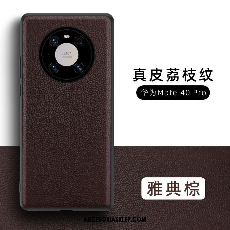 Futerał Huawei Mate 40 Pro Czarny Anti-fall All Inclusive Skóra Bydlęca Telefon Komórkowy Pokrowce Sklep
