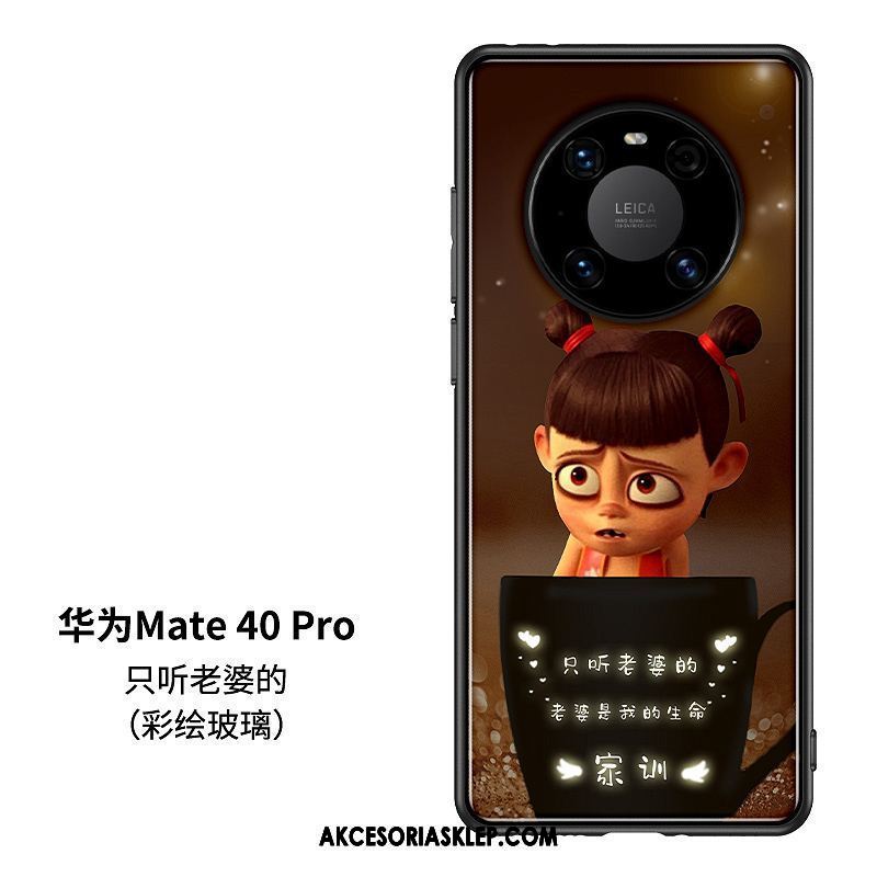 Futerał Huawei Mate 40 Pro Zakochani Chiński Styl Szkło Czerwony Netto Tendencja Pokrowce Tanie