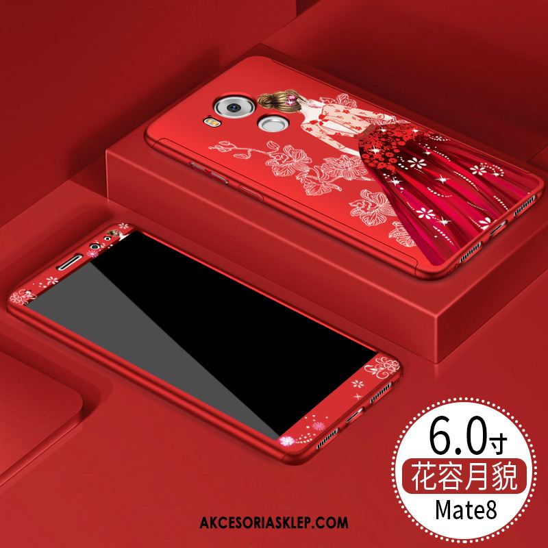 Futerał Huawei Mate 8 Osobowość Czerwony Wisząca Szyja Ochraniacz Nubuku Etui Sprzedam
