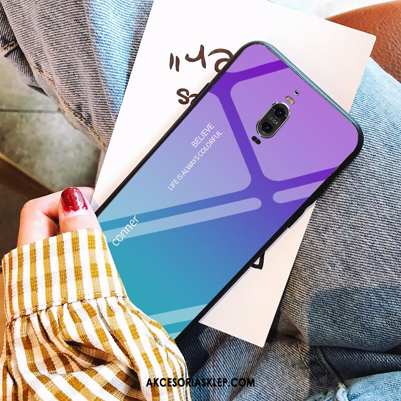 Futerał Huawei Mate 9 Pro Miękki Zakochani Proste Niebieski Czerwony Netto Obudowa Sklep