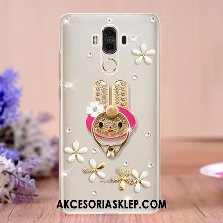 Futerał Huawei Mate 9 Ring Telefon Komórkowy Rhinestone Wspornik Przezroczysty Obudowa Dyskont