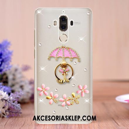 Futerał Huawei Mate 9 Ring Telefon Komórkowy Rhinestone Wspornik Przezroczysty Obudowa Dyskont