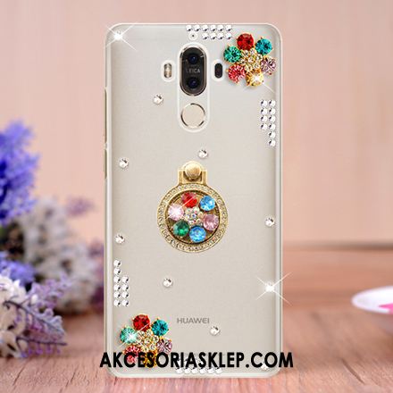 Futerał Huawei Mate 9 Ring Telefon Komórkowy Rhinestone Wspornik Przezroczysty Obudowa Dyskont