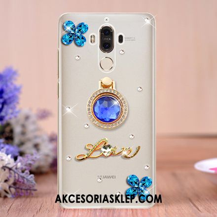 Futerał Huawei Mate 9 Ring Telefon Komórkowy Rhinestone Wspornik Przezroczysty Obudowa Dyskont