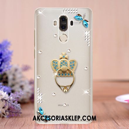 Futerał Huawei Mate 9 Ring Telefon Komórkowy Rhinestone Wspornik Przezroczysty Obudowa Dyskont