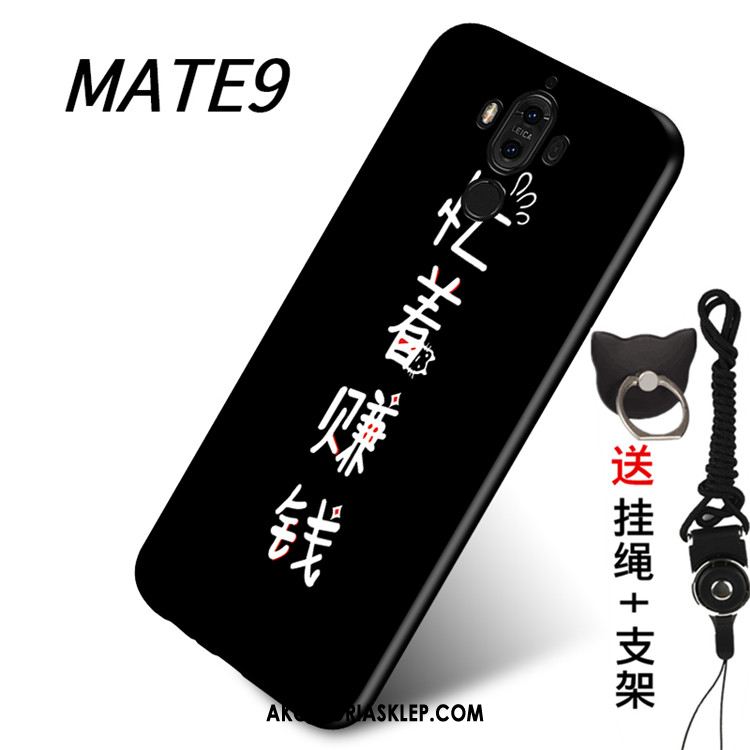 Futerał Huawei Mate 9 Wspornik Wiszące Ozdoby Miękki Telefon Komórkowy Czarny Etui Tanie