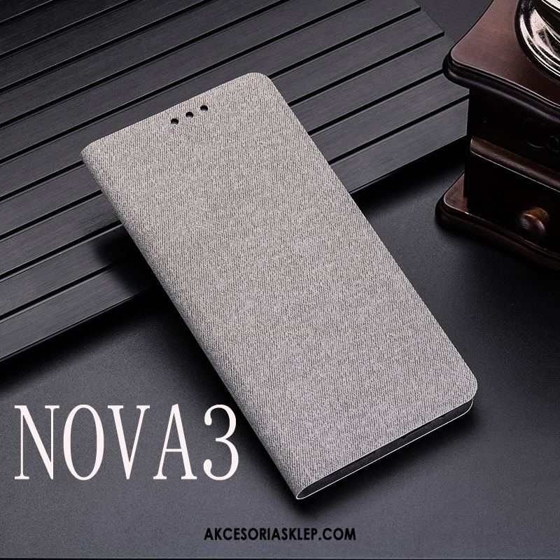 Futerał Huawei Nova 3 Szary Anti-fall Ochraniacz Telefon Komórkowy Skórzany Futerał Pokrowce Sprzedam