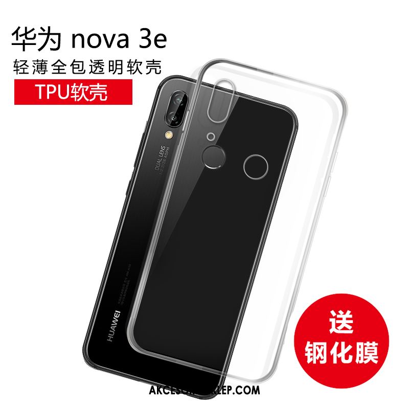 Futerał Huawei Nova 3e Anti-fall Nubuku Ochraniacz Czerwony Cienkie Etui Sprzedam