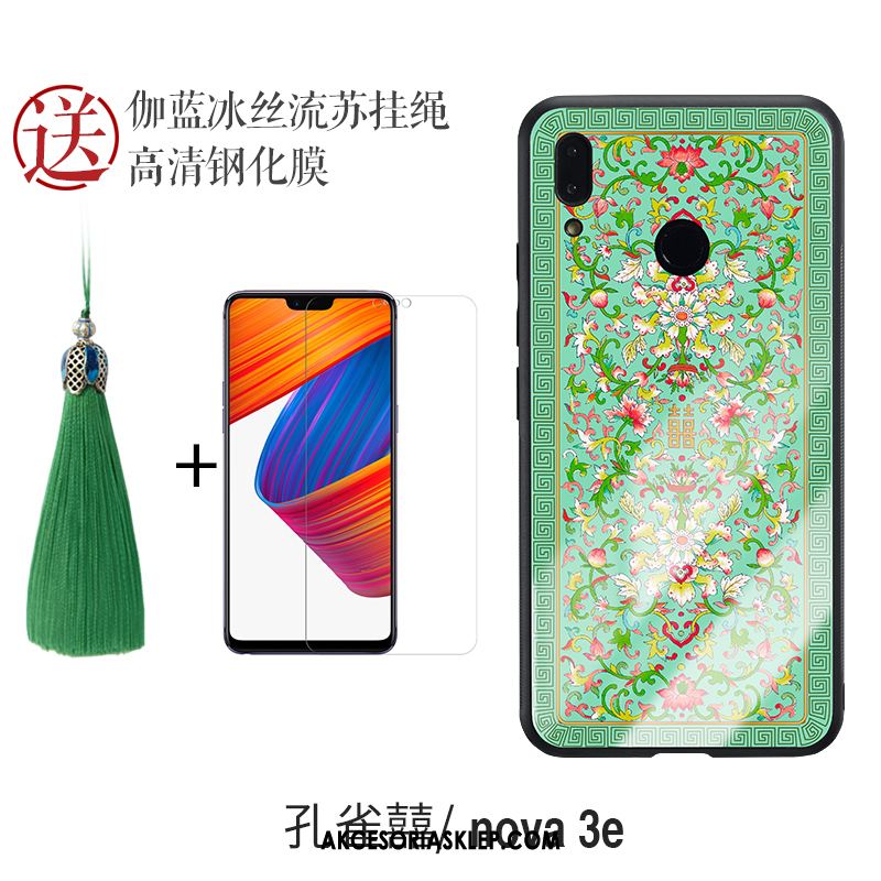 Futerał Huawei Nova 3e Ochraniacz Anti-fall Chiński Styl All Inclusive Z Frędzlami Obudowa Sklep