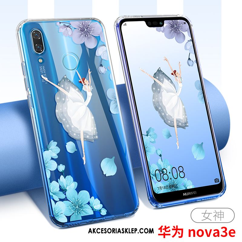 Futerał Huawei Nova 3e Przezroczysty Telefon Komórkowy Osobowość Modna Marka Cienkie Etui Online