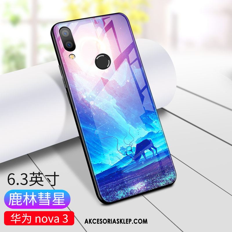 Futerał Huawei Nova 3e Silikonowe Kreatywne All Inclusive Nowy Niebieski Obudowa Na Sprzedaż