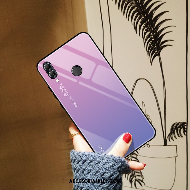 Futerał Huawei P Smart 2019 Ochraniacz Szkło Hartowane Kolor Gradientu Anti-fall Niebieski Etui Kup