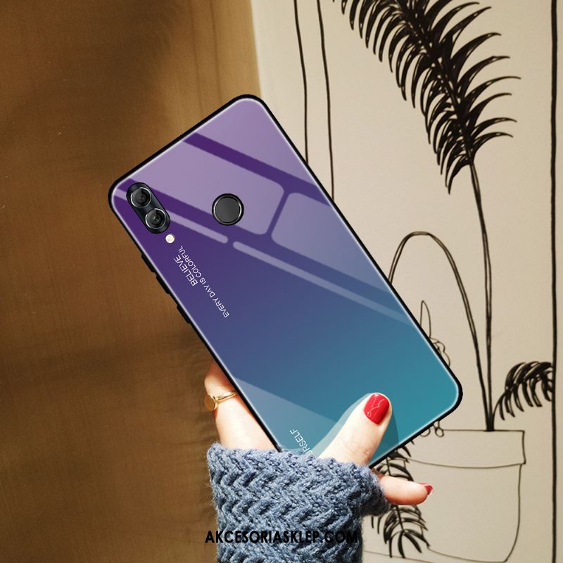 Futerał Huawei P Smart 2019 Ochraniacz Szkło Hartowane Kolor Gradientu Anti-fall Niebieski Etui Kup