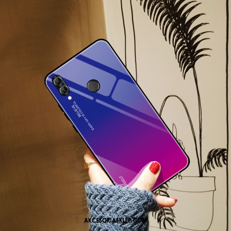 Futerał Huawei P Smart 2019 Ochraniacz Szkło Hartowane Kolor Gradientu Anti-fall Niebieski Etui Kup