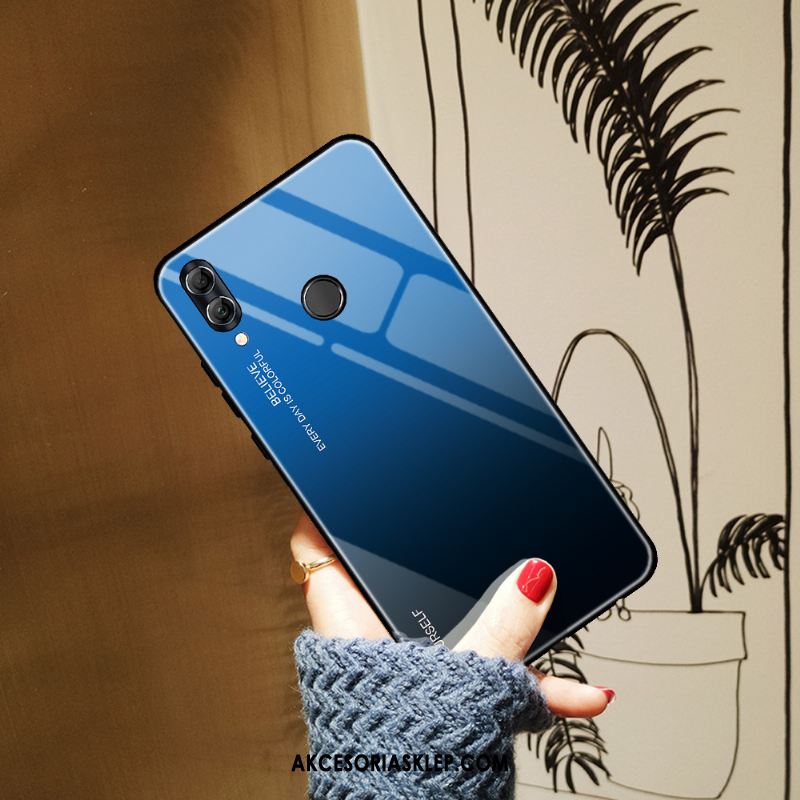 Futerał Huawei P Smart 2019 Ochraniacz Szkło Hartowane Kolor Gradientu Anti-fall Niebieski Etui Kup