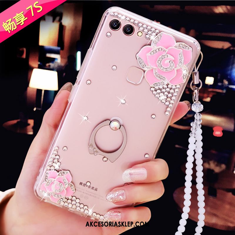Futerał Huawei P Smart Rhinestone Przezroczysty Miękki Anti-fall Z Kryształkami Pokrowce Dyskont