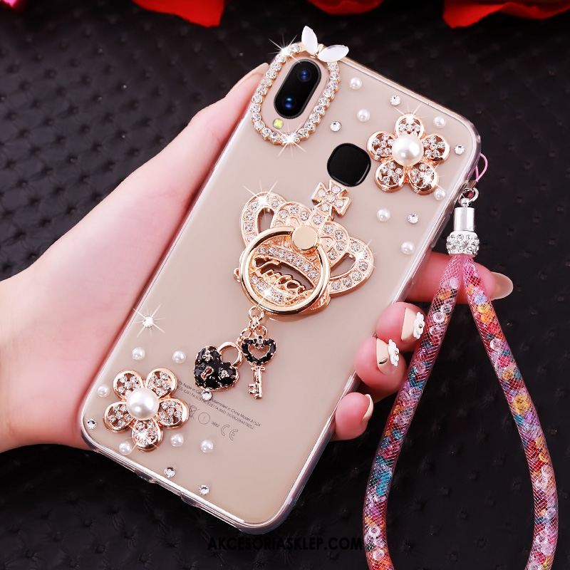 Futerał Huawei P Smart+ Wspornik Rhinestone Telefon Komórkowy Silikonowe Złoto Obudowa Tanie