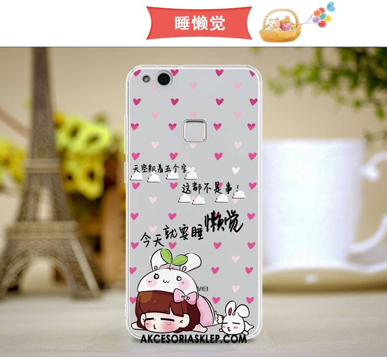 Futerał Huawei P10 Lite Różowe Silikonowe Telefon Komórkowy Miękki Młodzież Pokrowce Tanie