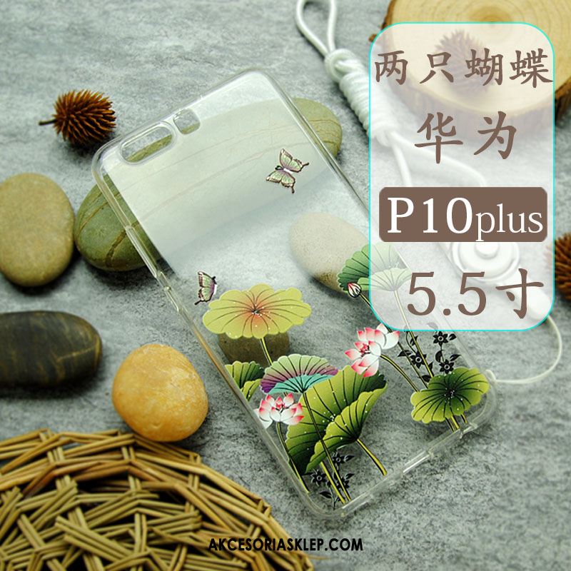 Futerał Huawei P10 Plus Miękki Telefon Komórkowy Chiński Styl Zielony Świeży Obudowa Sprzedam