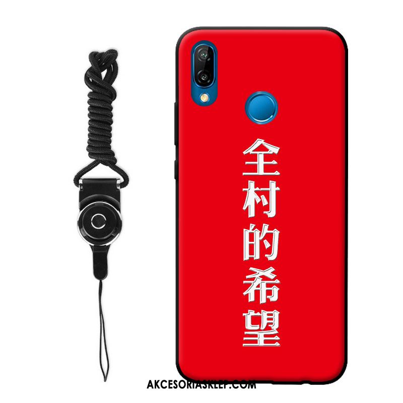Futerał Huawei P20 Lite Czerwony Miękki Telefon Komórkowy Czarny Zabawne Etui Online