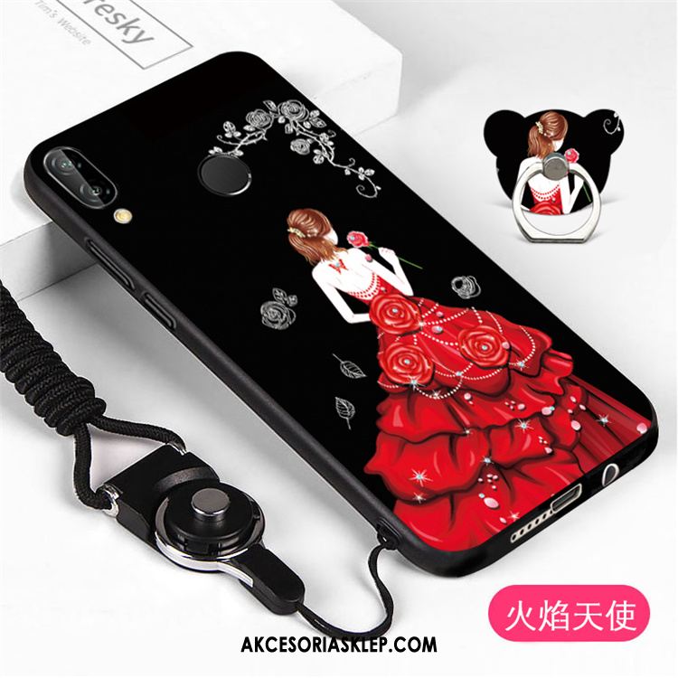 Futerał Huawei P20 Lite Osobowość Anti-fall Wiszące Ozdoby Telefon Komórkowy Czarny Obudowa Kup