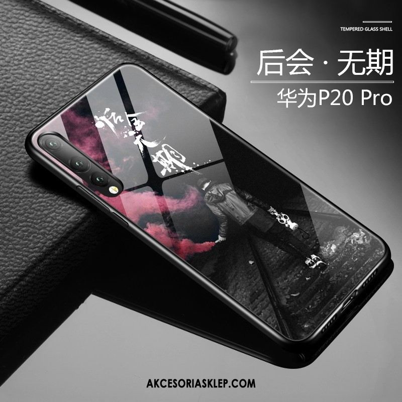 Futerał Huawei P20 Pro All Inclusive Telefon Komórkowy Anti-fall Szkło Czerwony Netto Pokrowce Dyskont