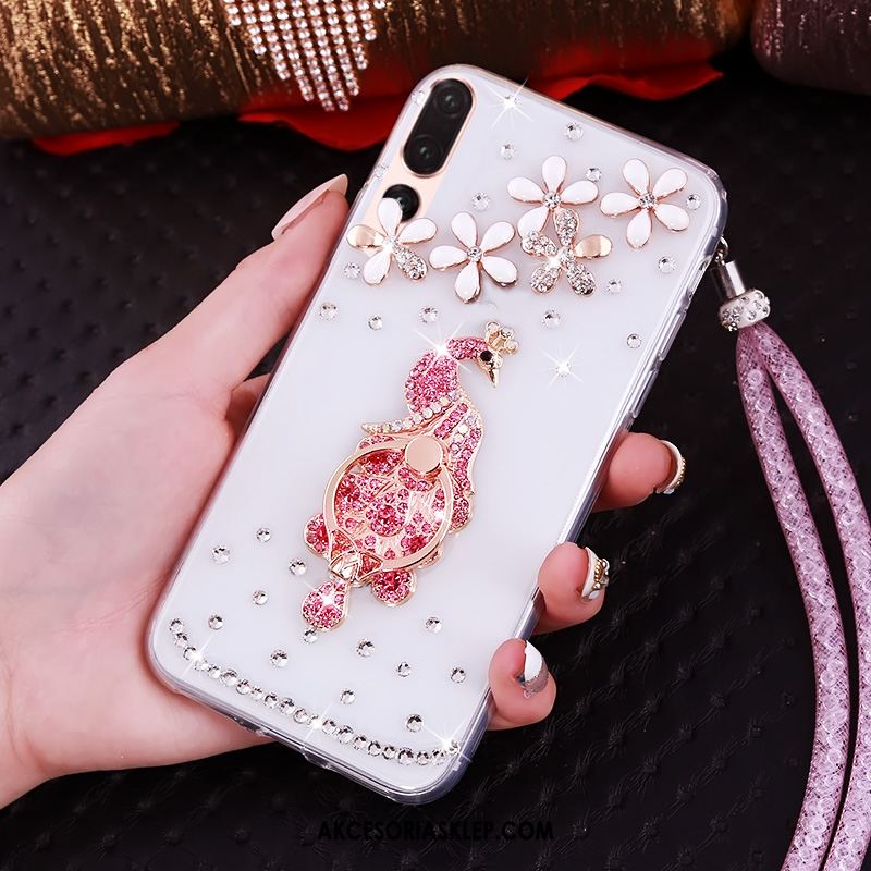 Futerał Huawei P20 Pro Anti-fall Przezroczysty Telefon Komórkowy Miękki Rhinestone Pokrowce Online