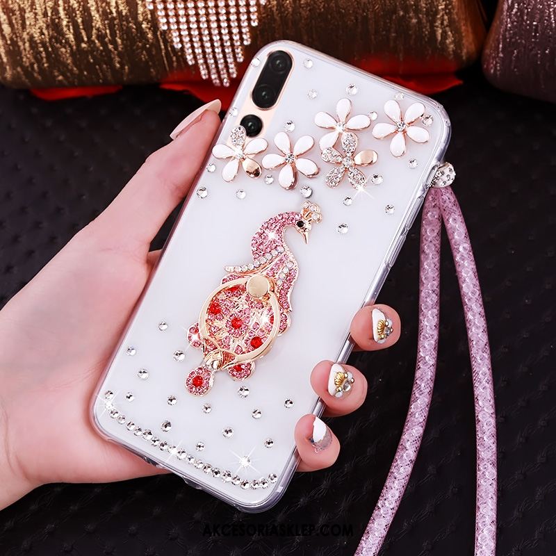 Futerał Huawei P20 Pro Anti-fall Przezroczysty Telefon Komórkowy Miękki Rhinestone Pokrowce Online