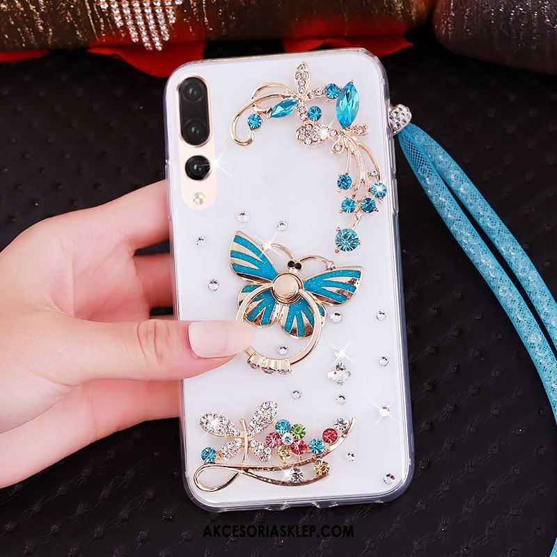 Futerał Huawei P20 Pro Anti-fall Przezroczysty Telefon Komórkowy Miękki Rhinestone Pokrowce Online