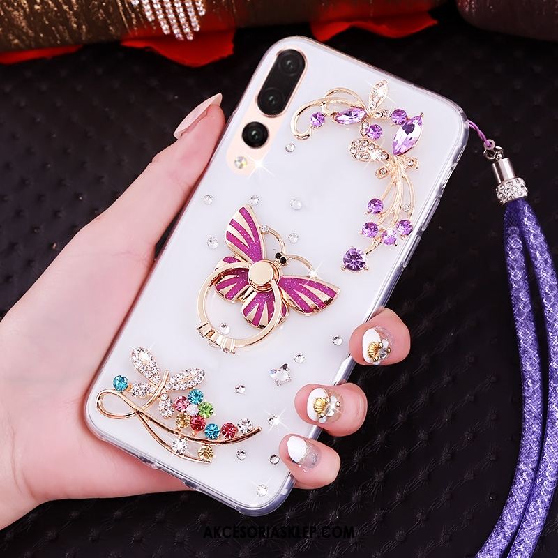 Futerał Huawei P20 Pro Anti-fall Przezroczysty Telefon Komórkowy Miękki Rhinestone Pokrowce Online