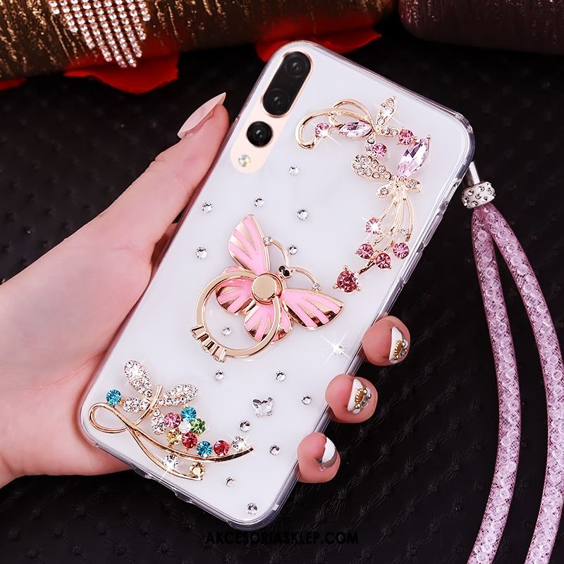 Futerał Huawei P20 Pro Anti-fall Przezroczysty Telefon Komórkowy Miękki Rhinestone Pokrowce Online