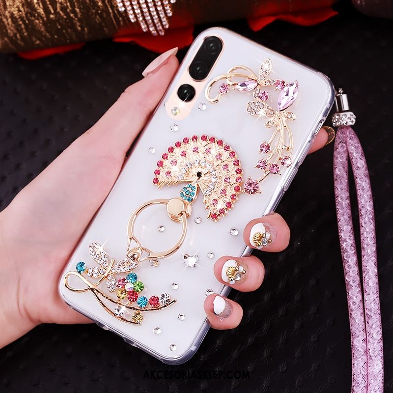 Futerał Huawei P20 Pro Anti-fall Przezroczysty Telefon Komórkowy Miękki Rhinestone Pokrowce Online