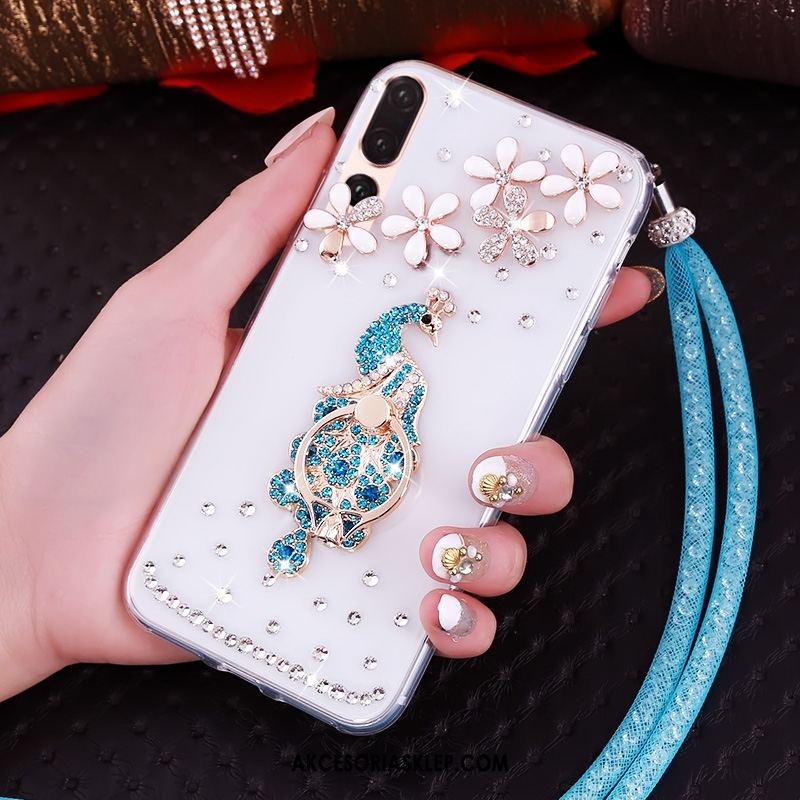 Futerał Huawei P20 Pro Anti-fall Przezroczysty Telefon Komórkowy Miękki Rhinestone Pokrowce Online