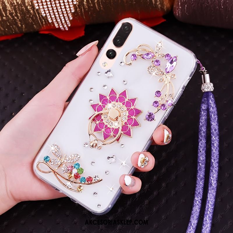 Futerał Huawei P20 Pro Anti-fall Przezroczysty Telefon Komórkowy Miękki Rhinestone Pokrowce Online