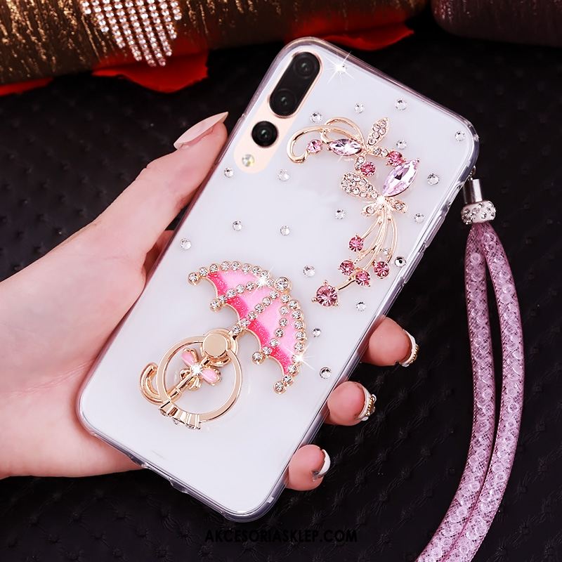 Futerał Huawei P20 Pro Anti-fall Przezroczysty Telefon Komórkowy Miękki Rhinestone Pokrowce Online