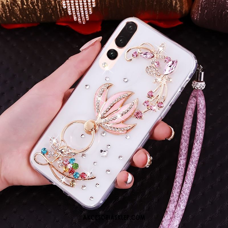 Futerał Huawei P20 Pro Anti-fall Przezroczysty Telefon Komórkowy Miękki Rhinestone Pokrowce Online