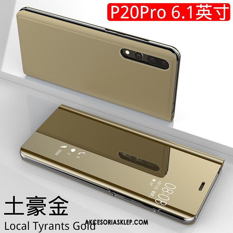 Futerał Huawei P20 Pro Klapa Lustro Trójwymiarowy Anti-fall Telefon Komórkowy Pokrowce Sklep