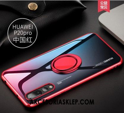 Futerał Huawei P20 Pro Przezroczysty Ring Anti-fall Purpurowy Tendencja Obudowa Online