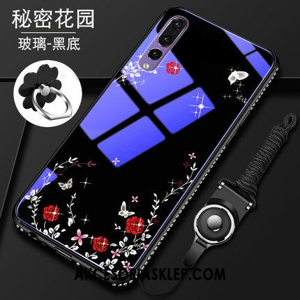 Futerał Huawei P20 Pro Szkło Rhinestone Silikonowe Telefon Komórkowy Czerwony Etui Online