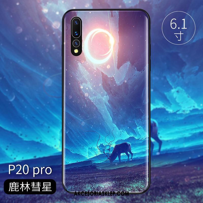 Futerał Huawei P20 Pro Telefon Komórkowy Silikonowe Czerwony Netto Szkło Purpurowy Pokrowce Tanie