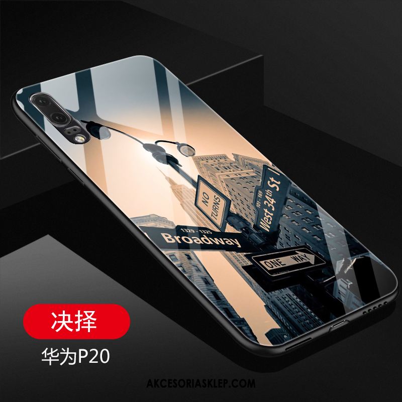 Futerał Huawei P20 Szkło Purpurowy Kreatywne Tendencja Anti-fall Etui Sklep