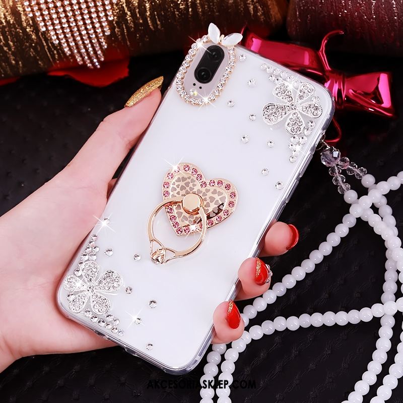 Futerał Huawei P20 Telefon Komórkowy Luksusowy Rhinestone Przezroczysty Pokrowce Na Sprzedaż