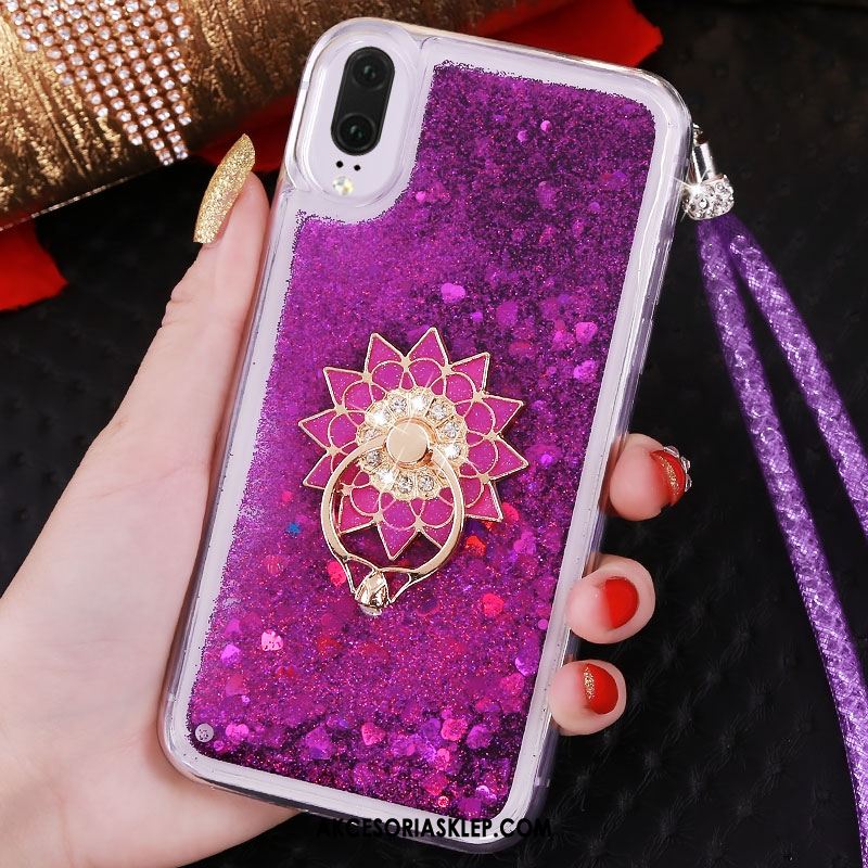 Futerał Huawei P20 Wspornik Rhinestone Wiszące Ozdoby Quicksand Z Kryształkami Obudowa Sprzedam