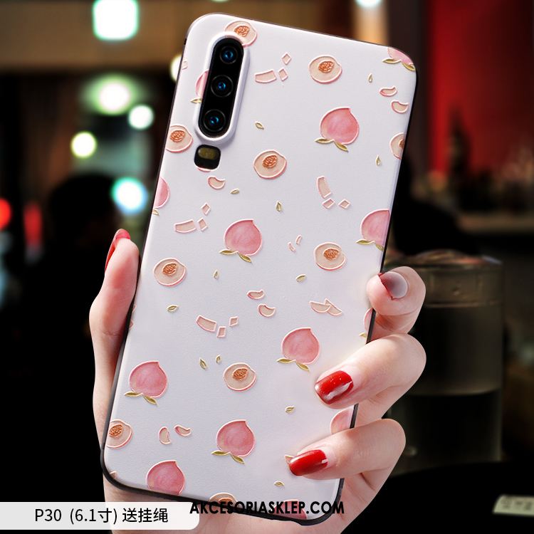 Futerał Huawei P30 Cienkie Nubuku Telefon Komórkowy Modna Marka Czerwony Netto Obudowa Oferta