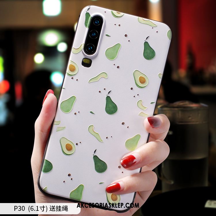 Futerał Huawei P30 Cienkie Nubuku Telefon Komórkowy Modna Marka Czerwony Netto Obudowa Oferta