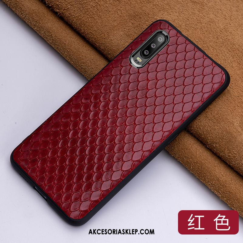 Futerał Huawei P30 Eleganckie Jakość Prawdziwa Skóra Niebieski Moda Pokrowce Sklep