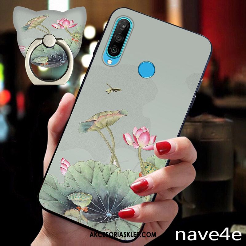 Futerał Huawei P30 Lite Cienkie Chiński Styl Miękki Anti-fall Zielony Obudowa Kup